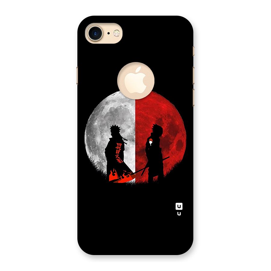 Naruto Shadow Hokage Moon Back Case for iPhone 8 Logo Cut