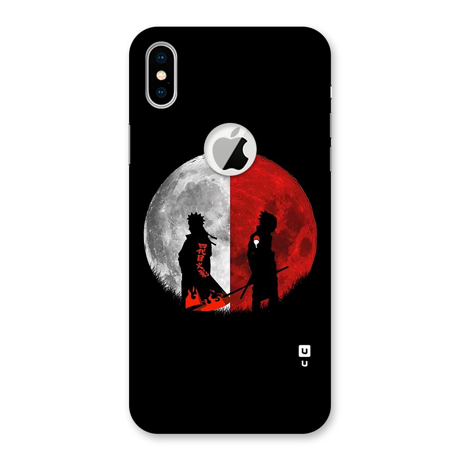 Naruto Shadow Hokage Moon Back Case for iPhone XS Logo Cut