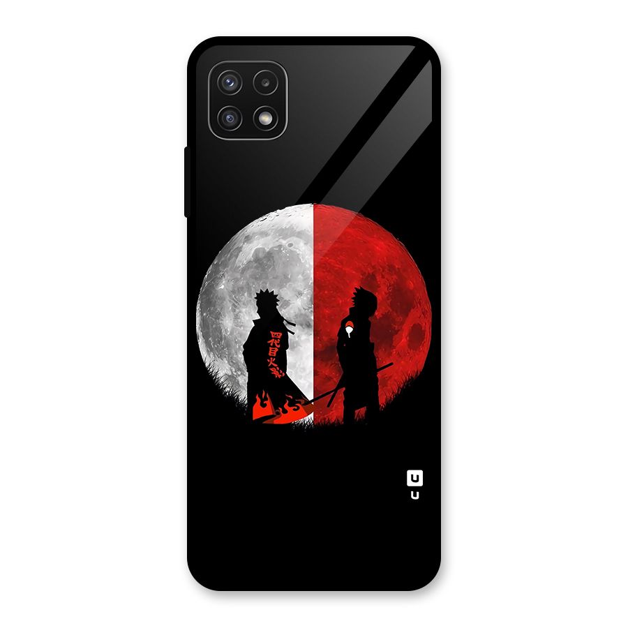 Naruto Shadow Hokage Moon Glass Back Case for Galaxy A22 5G