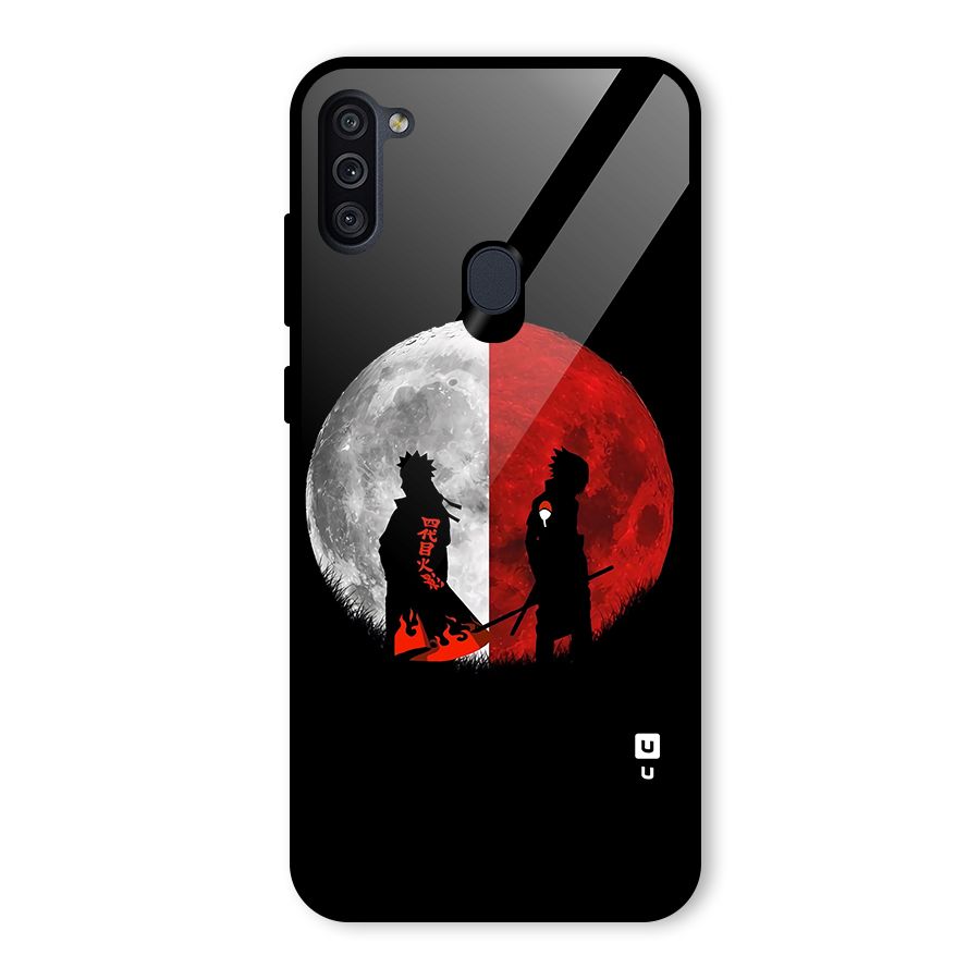 Naruto Shadow Hokage Moon Glass Back Case for Galaxy M11