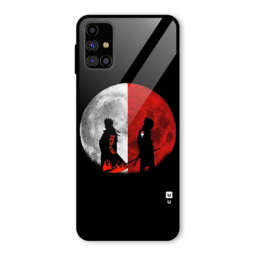 Naruto Shadow Hokage Moon Glass Back Case for Galaxy M31s