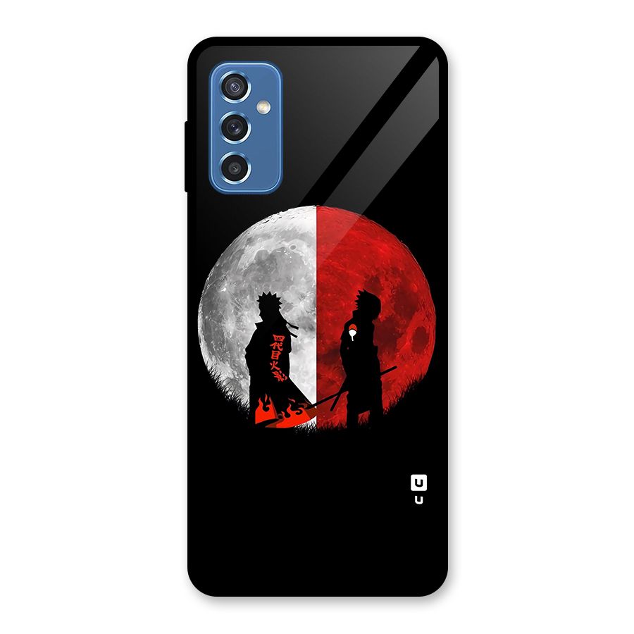 Naruto Shadow Hokage Moon Glass Back Case for Galaxy M52 5G