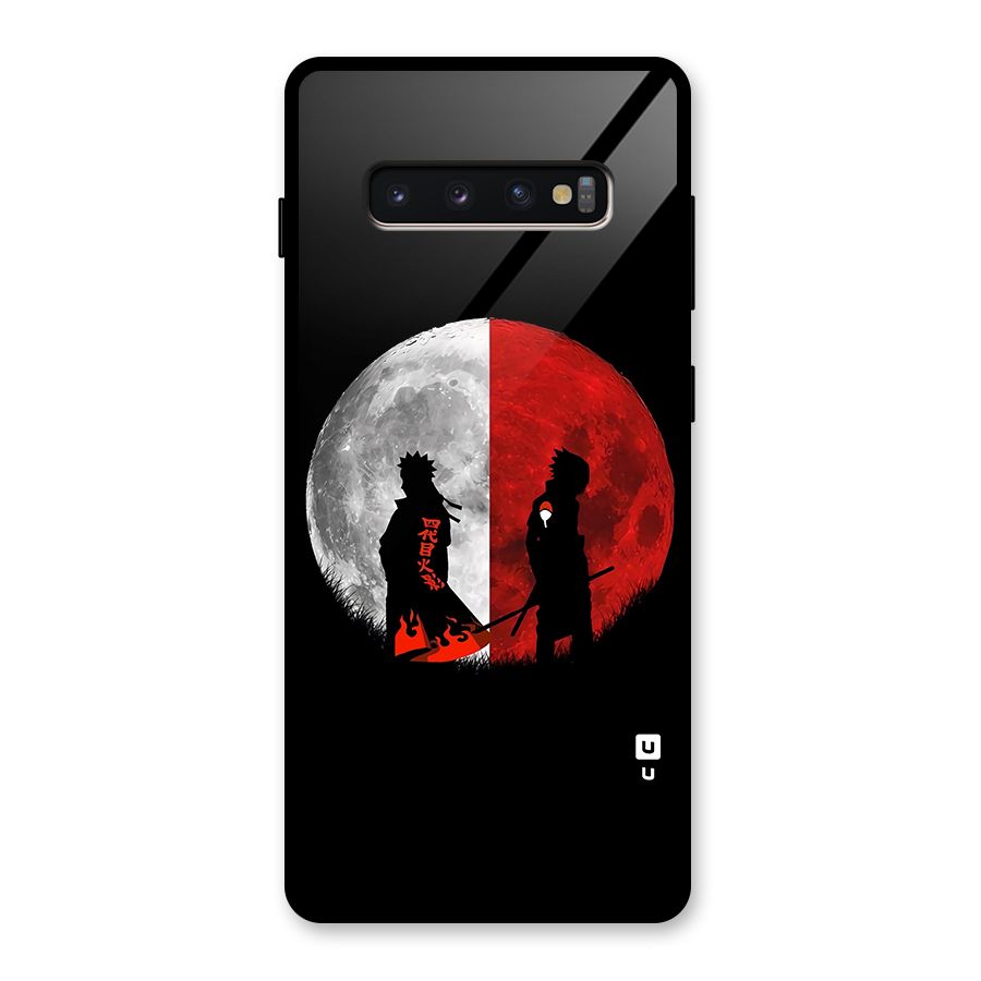 Naruto Shadow Hokage Moon Glass Back Case for Galaxy S10 Plus