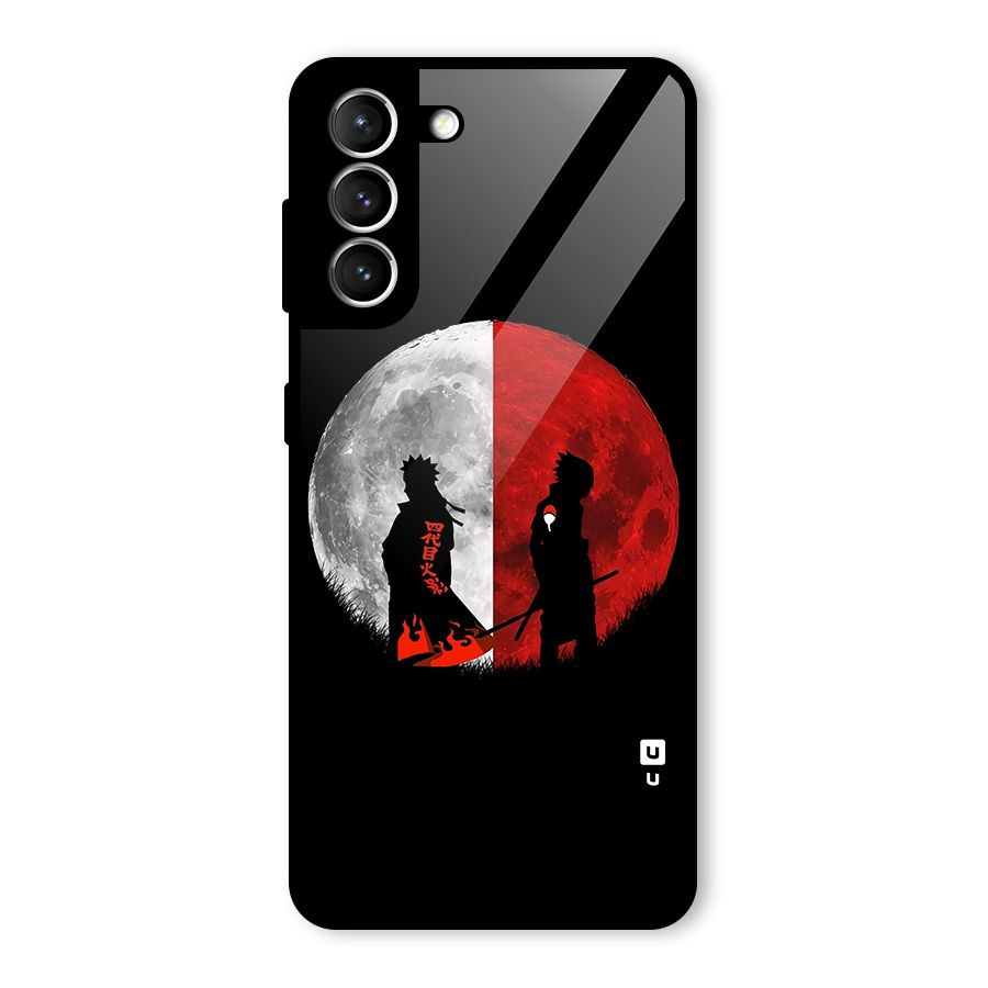Naruto Shadow Hokage Moon Glass Back Case for Galaxy S21 5G