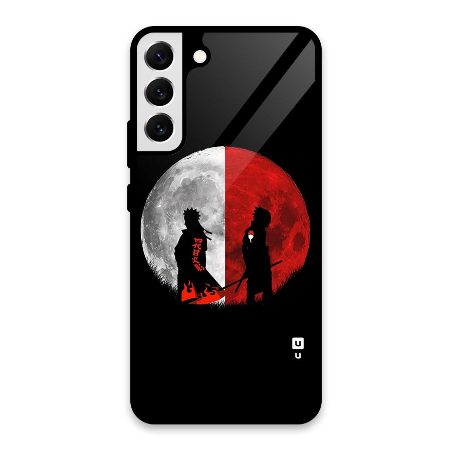 Naruto Shadow Hokage Moon Glass Back Case for Galaxy S22 Plus 5G