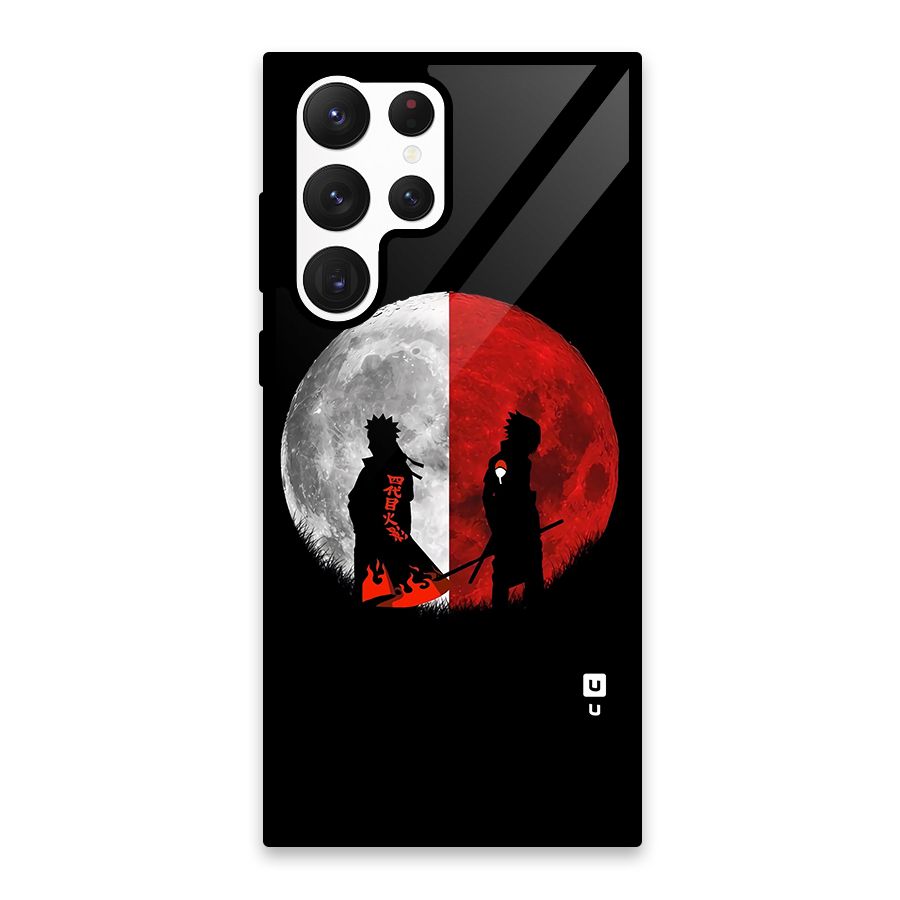 Naruto Shadow Hokage Moon Glass Back Case for Galaxy S22 Ultra 5G