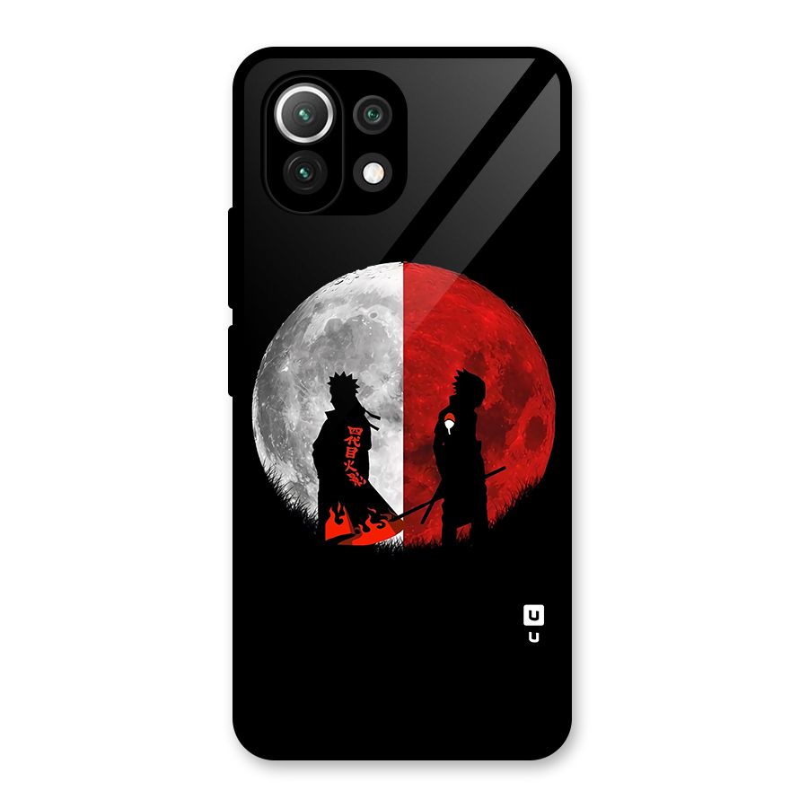 Naruto Shadow Hokage Moon Glass Back Case for Mi 11 Lite