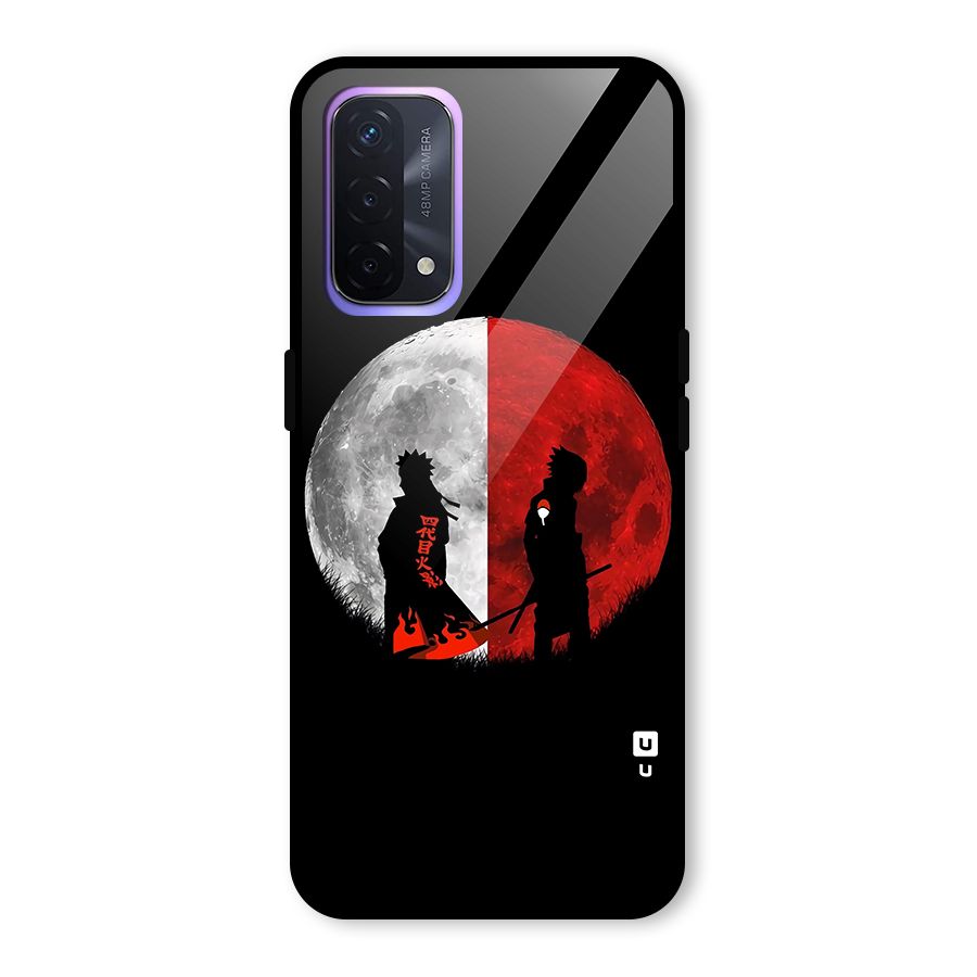 Naruto Shadow Hokage Moon Glass Back Case for Oppo A74 5G