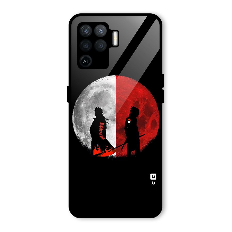 Naruto Shadow Hokage Moon Glass Back Case for Oppo F19 Pro