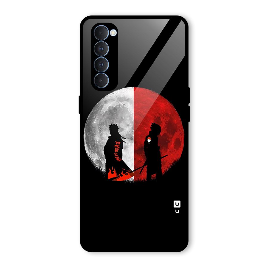 Naruto Shadow Hokage Moon Glass Back Case for Oppo Reno4 Pro