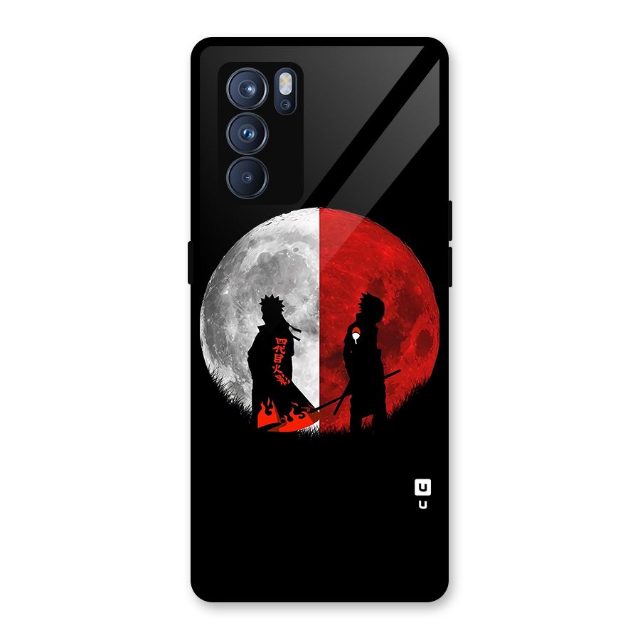 Naruto Shadow Hokage Moon Glass Back Case for Oppo Reno6 Pro 5G