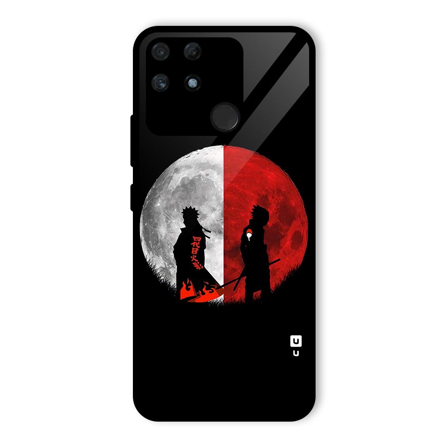 Naruto Shadow Hokage Moon Glass Back Case for Realme Narzo 50A