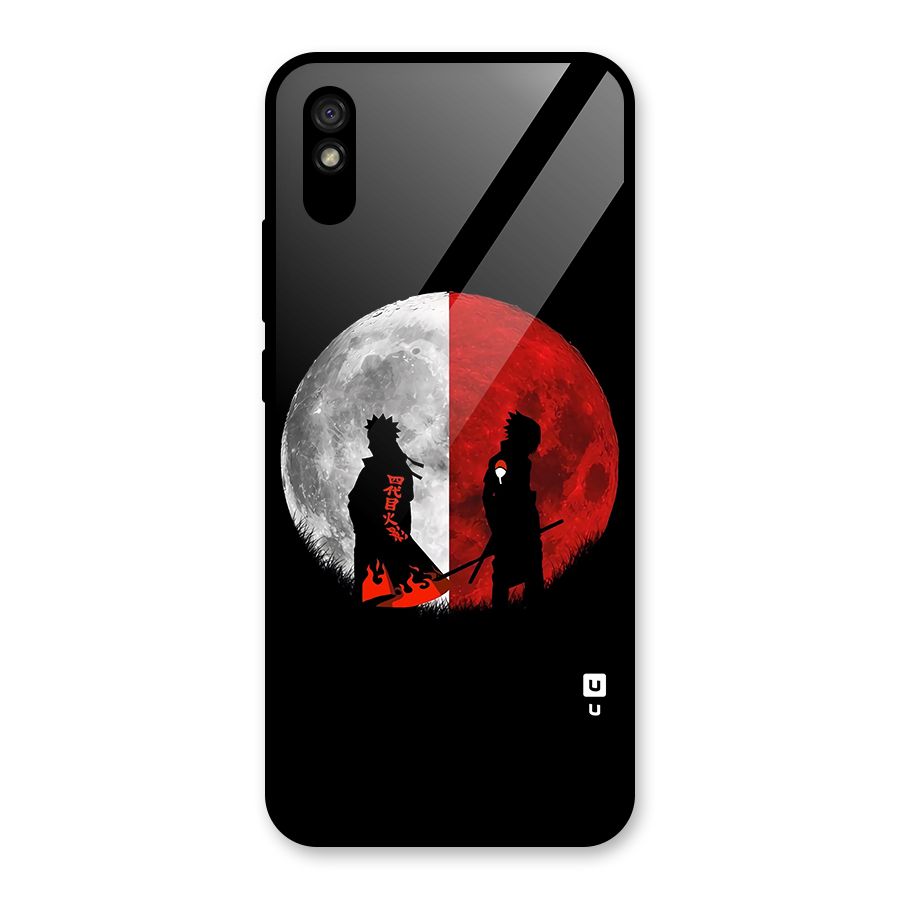 Naruto Shadow Hokage Moon Glass Back Case for Redmi 9A