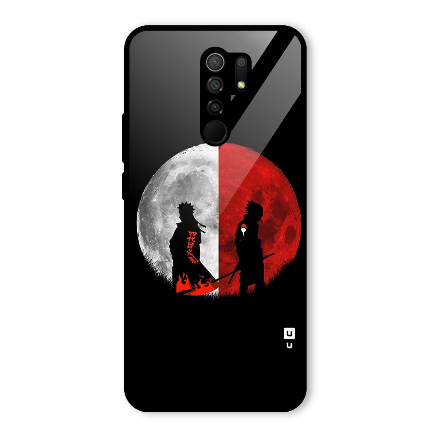 Naruto Shadow Hokage Moon Glass Back Case for Redmi 9 Prime