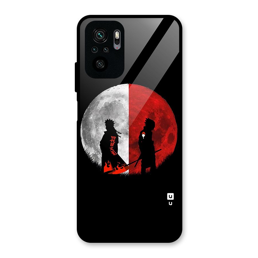 Naruto Shadow Hokage Moon Glass Back Case for Redmi Note 10