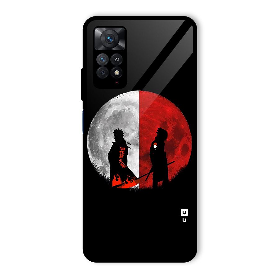 Naruto Shadow Hokage Moon Glass Back Case for Redmi Note 11 Pro