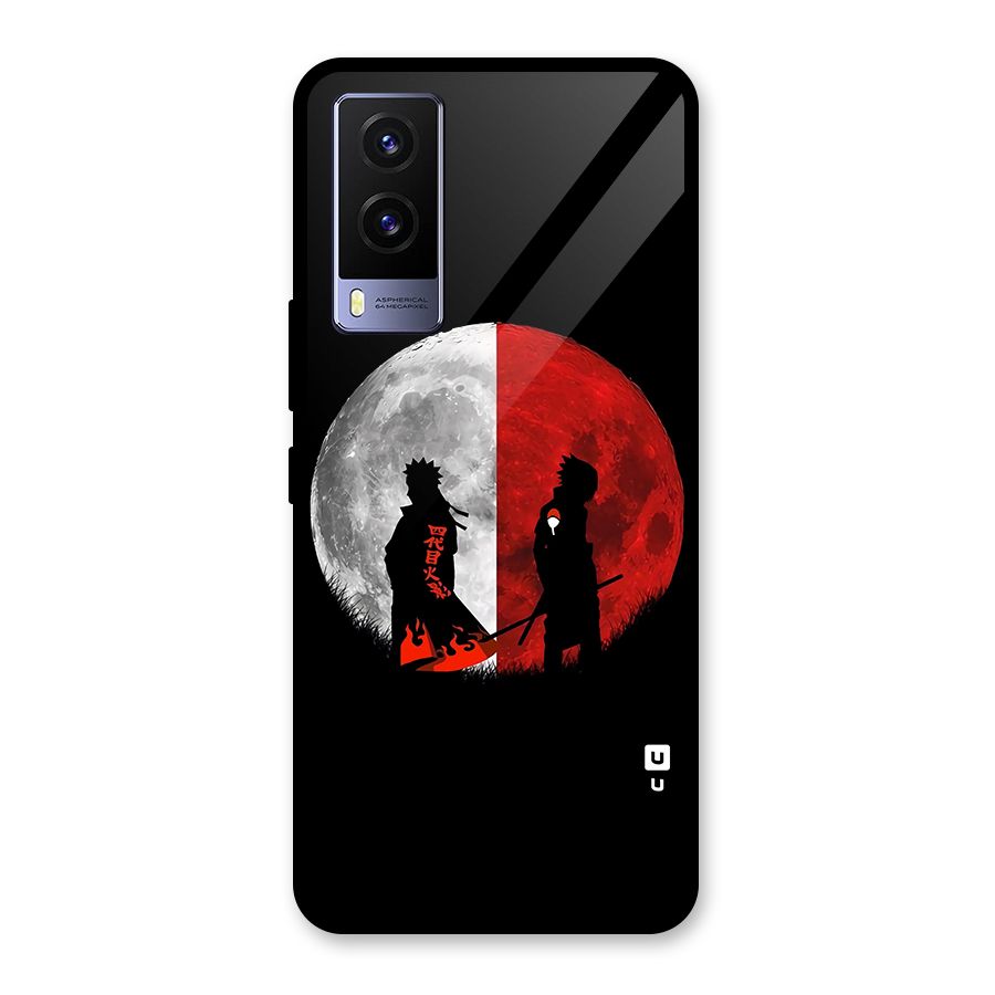 Naruto Shadow Hokage Moon Glass Back Case for Vivo V21e 5G