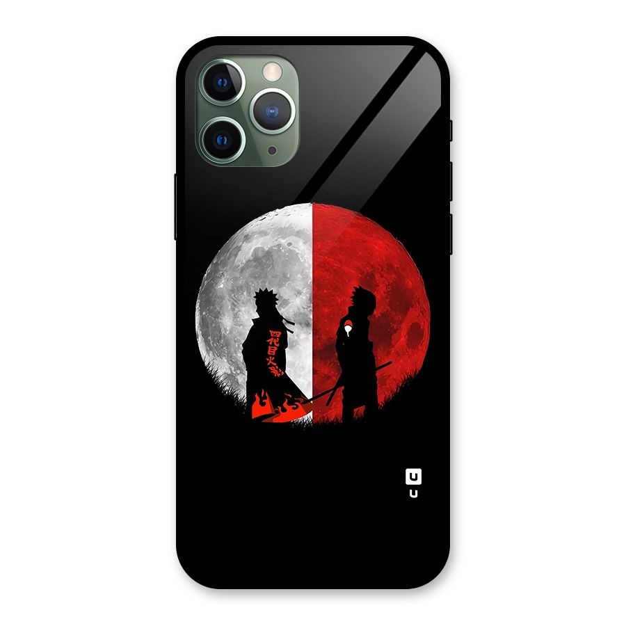 Naruto Shadow Hokage Moon Glass Back Case for iPhone 11 Pro