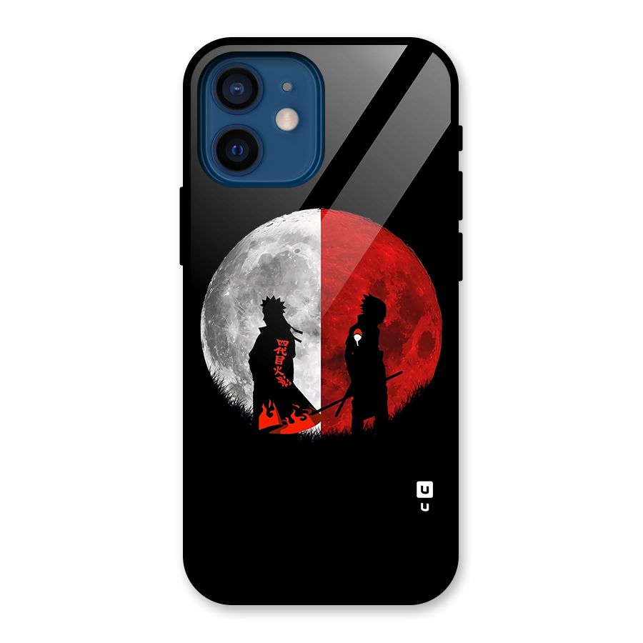 Naruto Shadow Hokage Moon Glass Back Case for iPhone 12 Mini