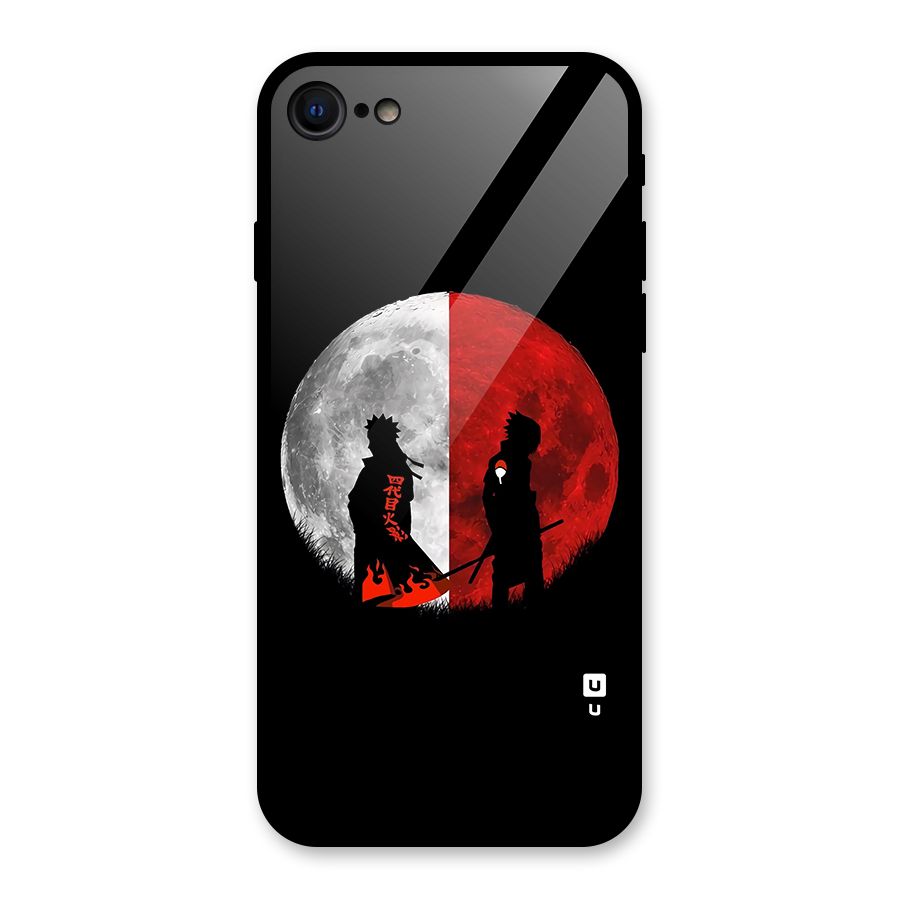 Naruto Shadow Hokage Moon Glass Back Case for iPhone SE 2022