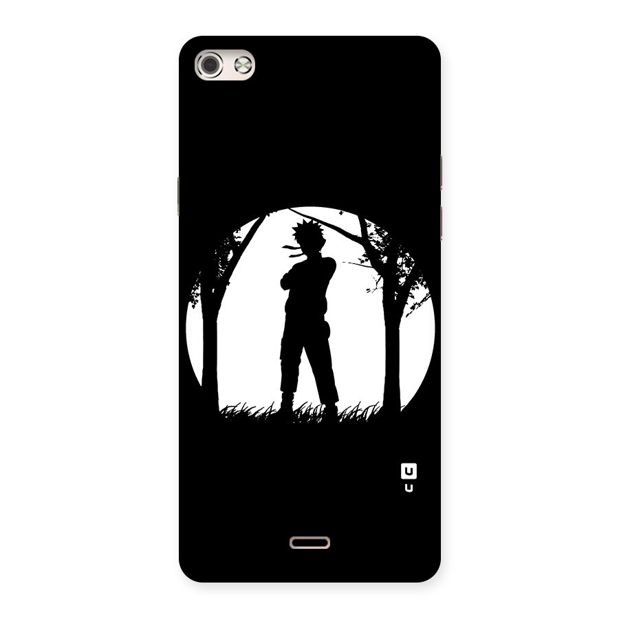Naruto Silhouette Back Case for Micromax Canvas Silver 5