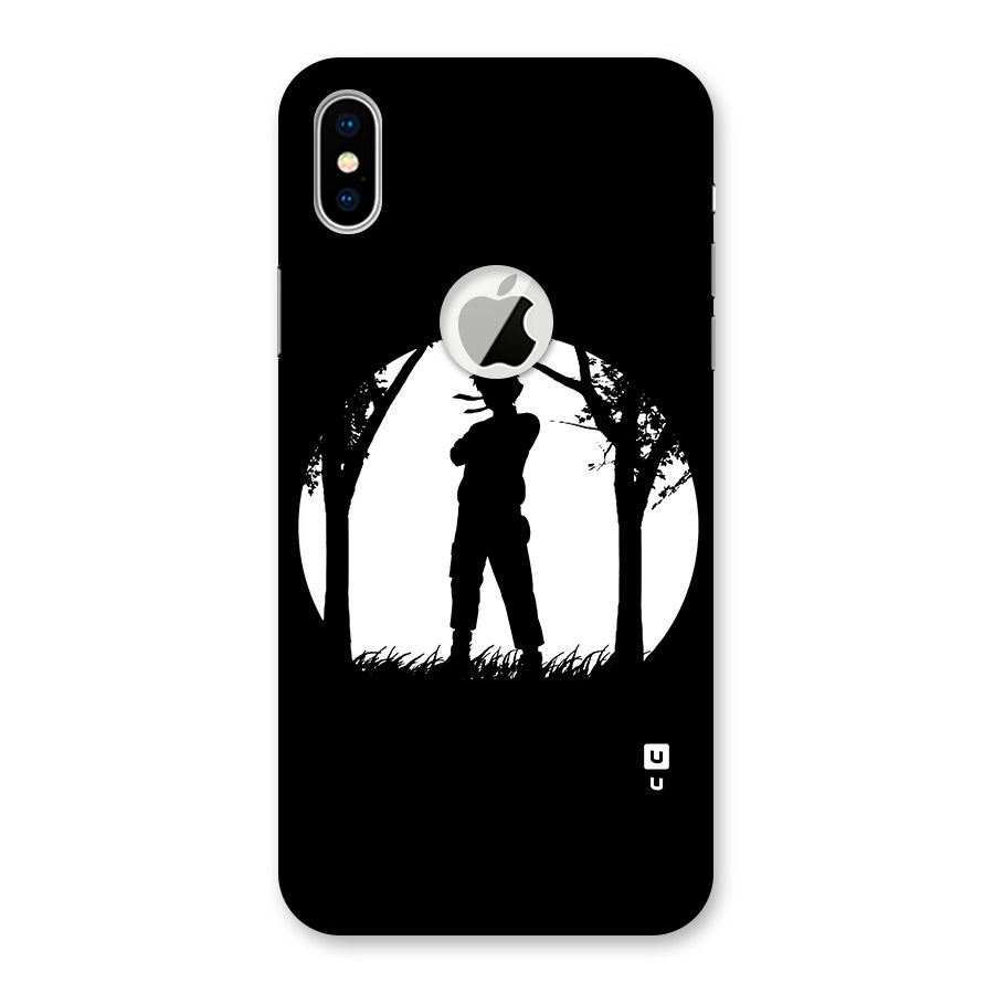 Naruto Silhouette Back Case for iPhone X Logo Cut
