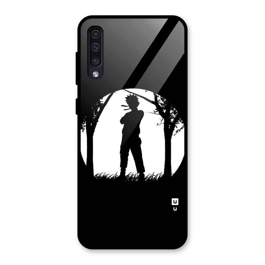 Naruto Silhouette Glass Back Case for Galaxy A50