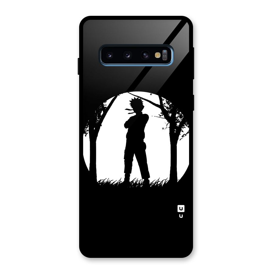 Naruto Silhouette Glass Back Case for Galaxy S10
