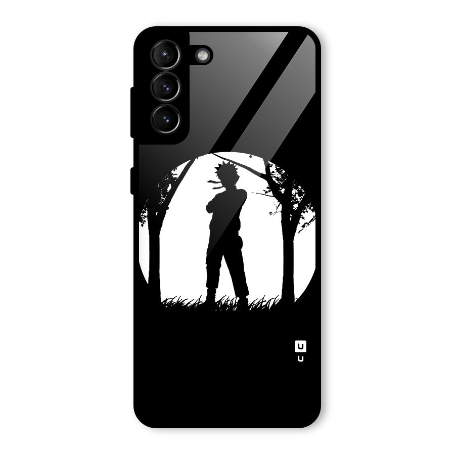 Naruto Silhouette Glass Back Case for Galaxy S21 Plus