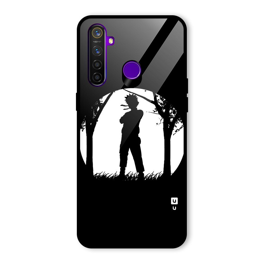 Naruto Silhouette Glass Back Case for Realme 5 Pro