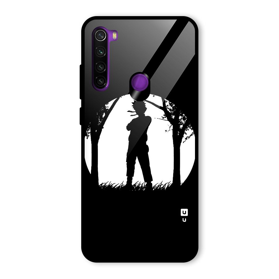 Naruto Silhouette Glass Back Case for Redmi Note 8