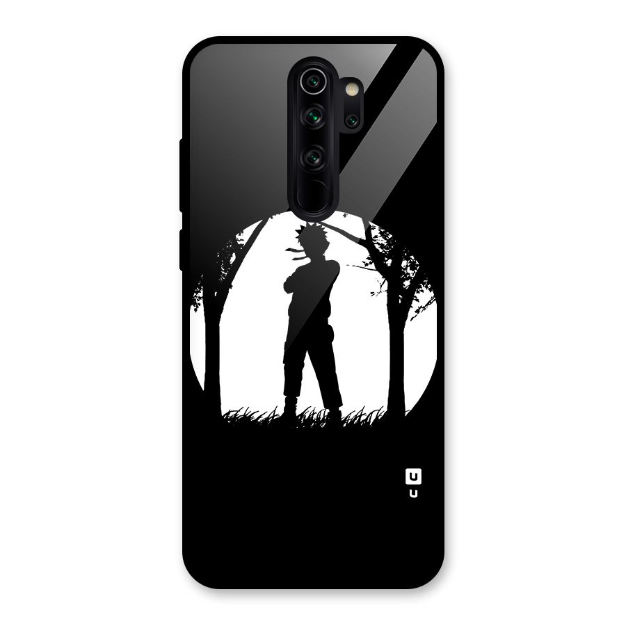 Naruto Silhouette Glass Back Case for Redmi Note 8 Pro