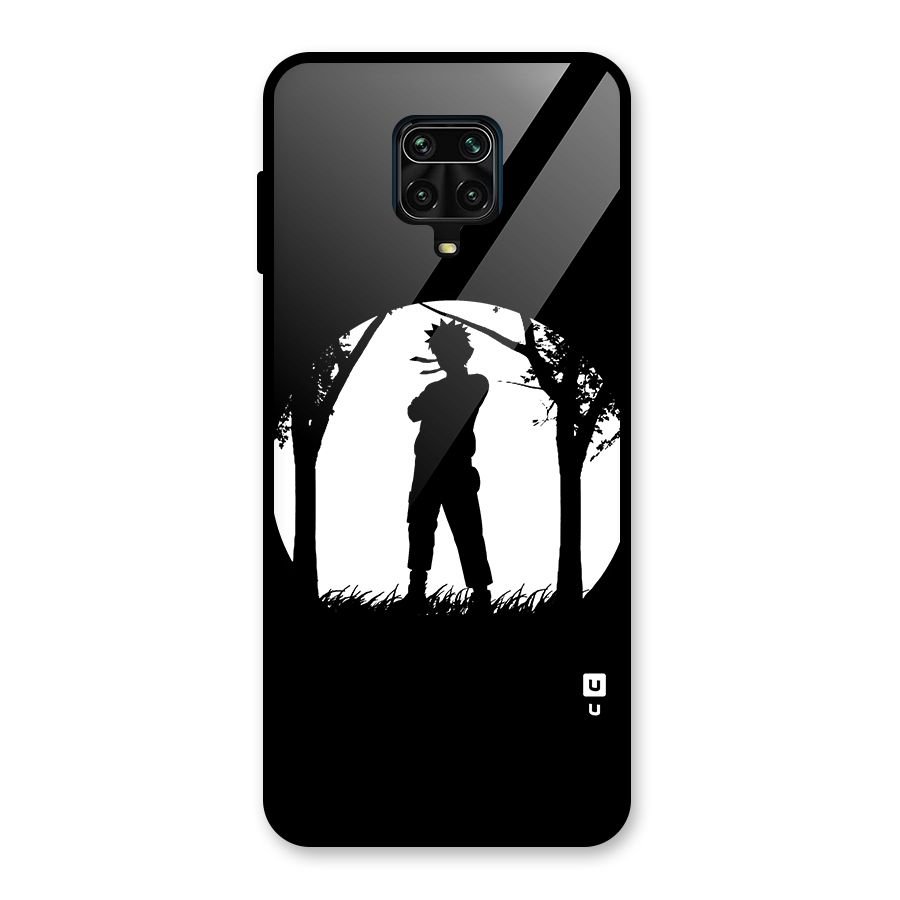 Naruto Silhouette Glass Back Case for Redmi Note 9 Pro