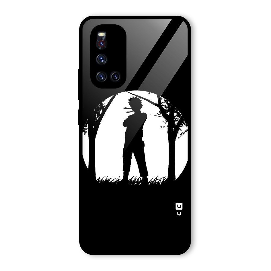 Naruto Silhouette Glass Back Case for Vivo V19