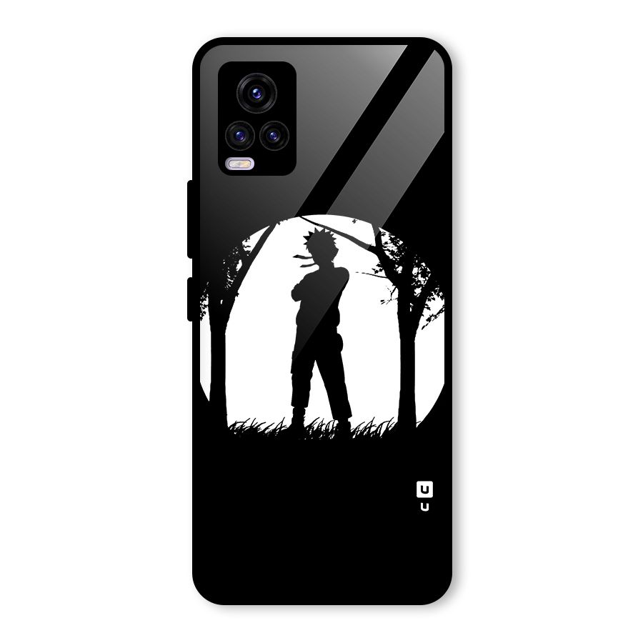 Naruto Silhouette Glass Back Case for Vivo V20