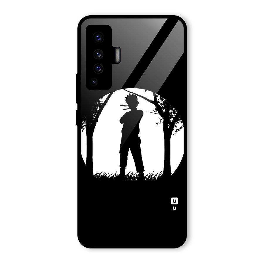 Naruto Silhouette Glass Back Case for Vivo X50