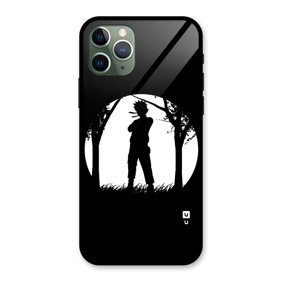 Naruto Silhouette Glass Back Case for iPhone 11 Pro