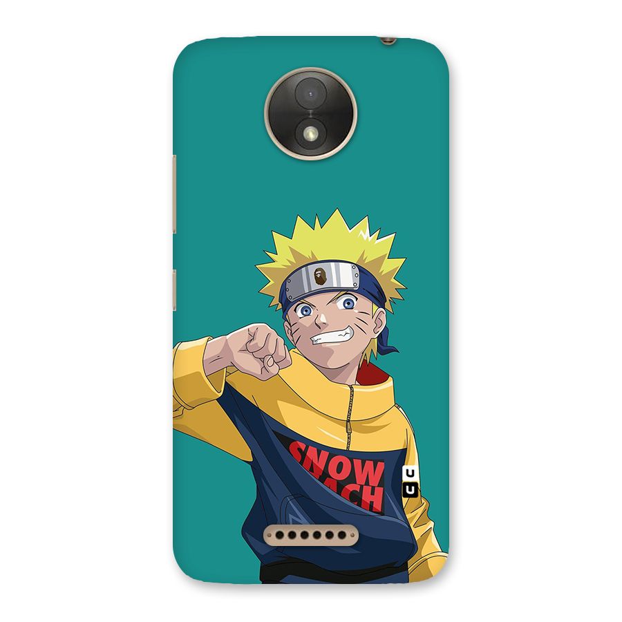 Naruto Snow Beach Art Back Case for Moto C Plus