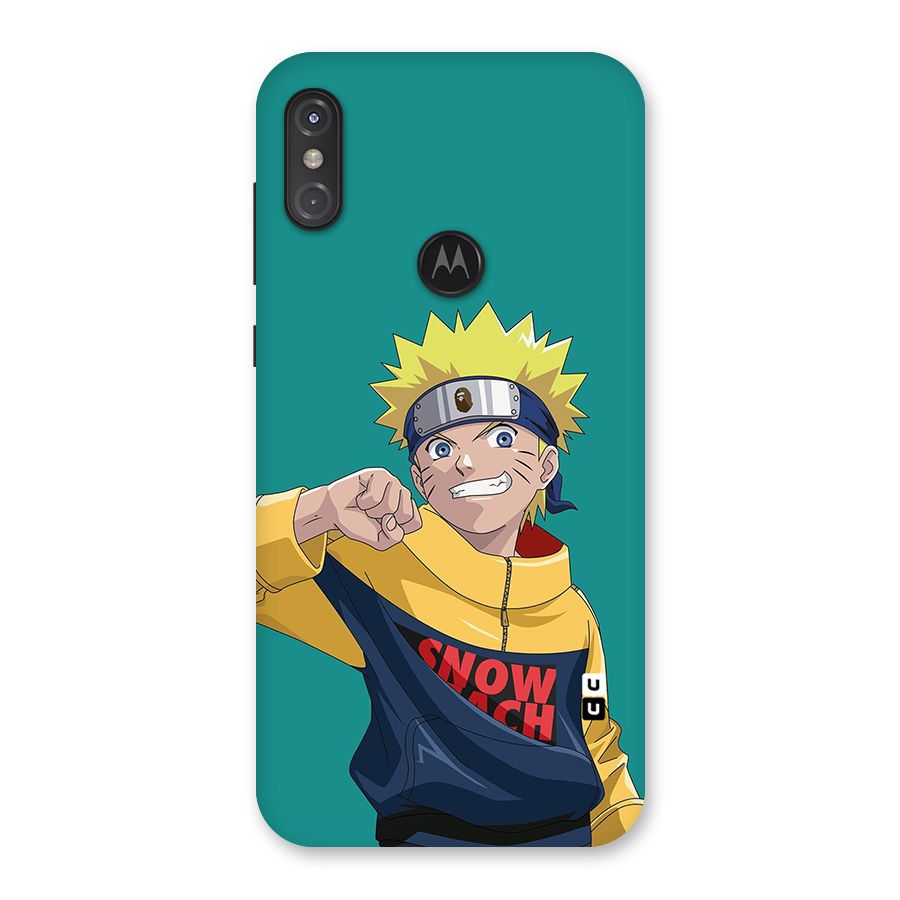 Naruto Snow Beach Art Back Case for Motorola One Power