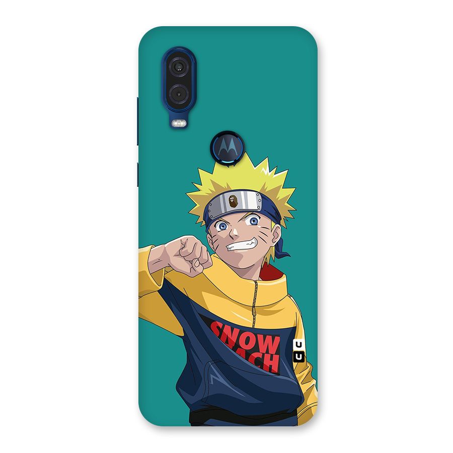 Naruto Snow Beach Art Back Case for Motorola One Vision