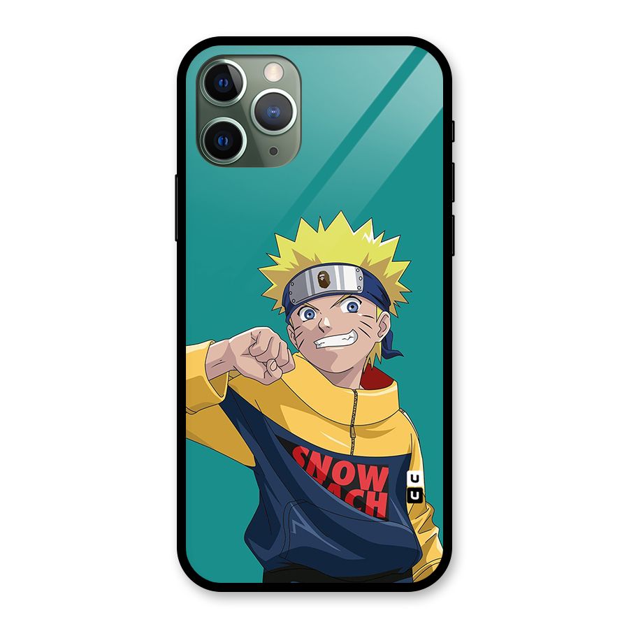 Naruto Snow Beach Art Glass Back Case for iPhone 11 Pro