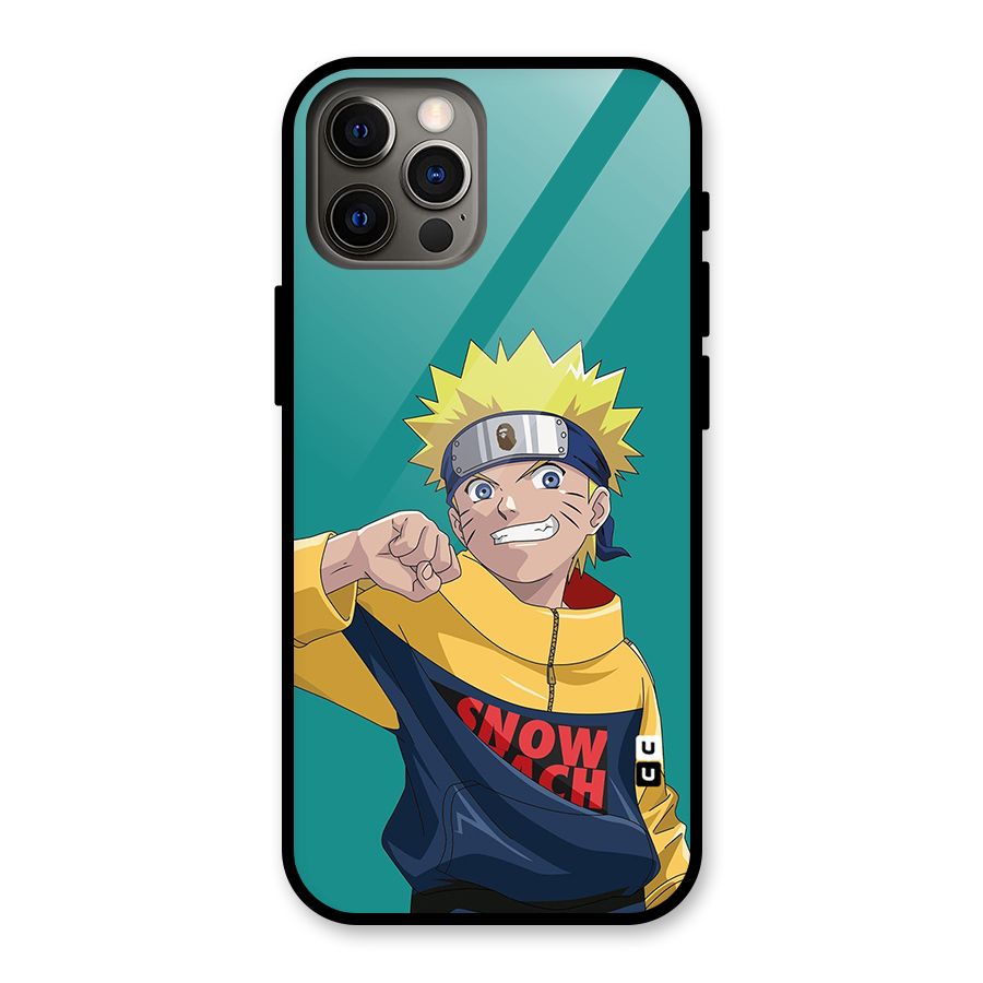 Naruto Snow Beach Art Glass Back Case for iPhone 12 Pro