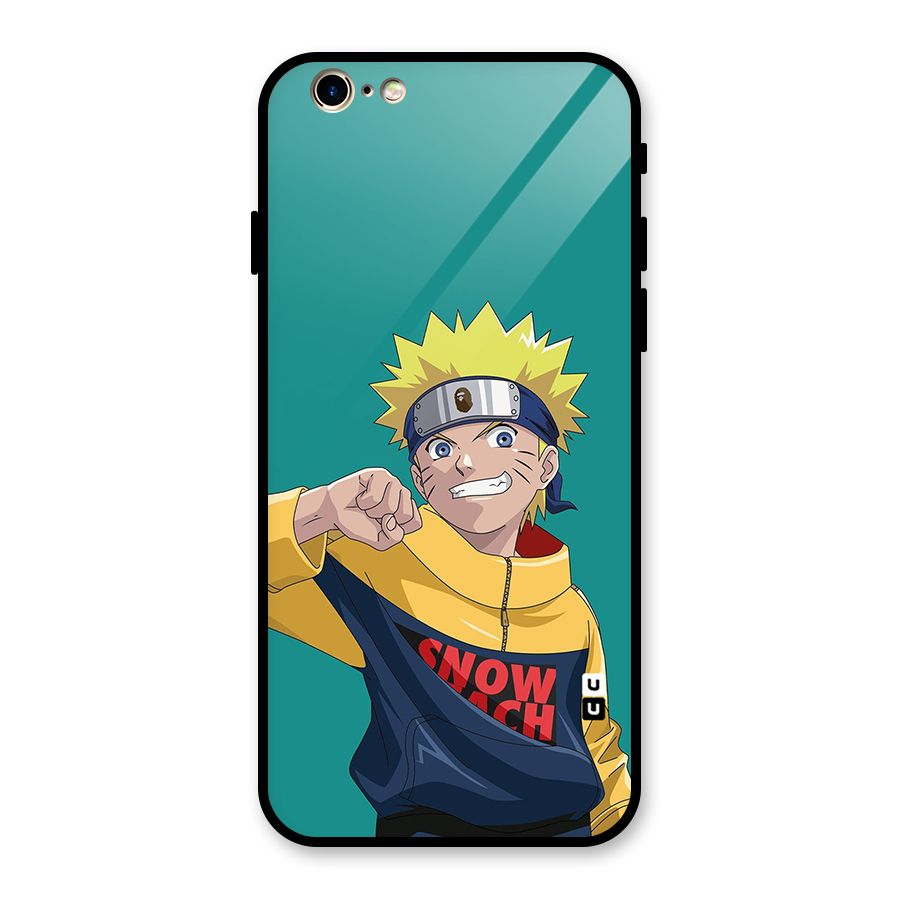Naruto Snow Beach Art Glass Back Case for iPhone 6 6S