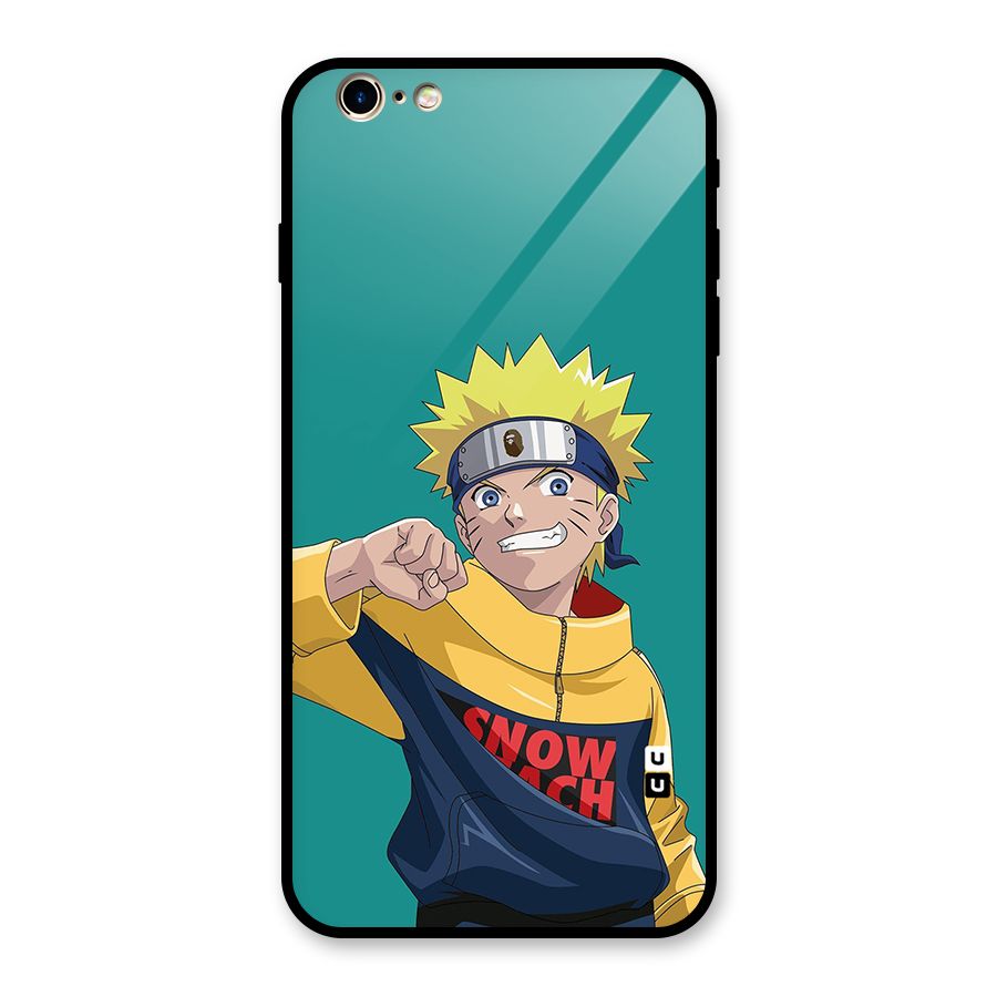 Naruto Snow Beach Art Glass Back Case for iPhone 6 Plus 6S Plus