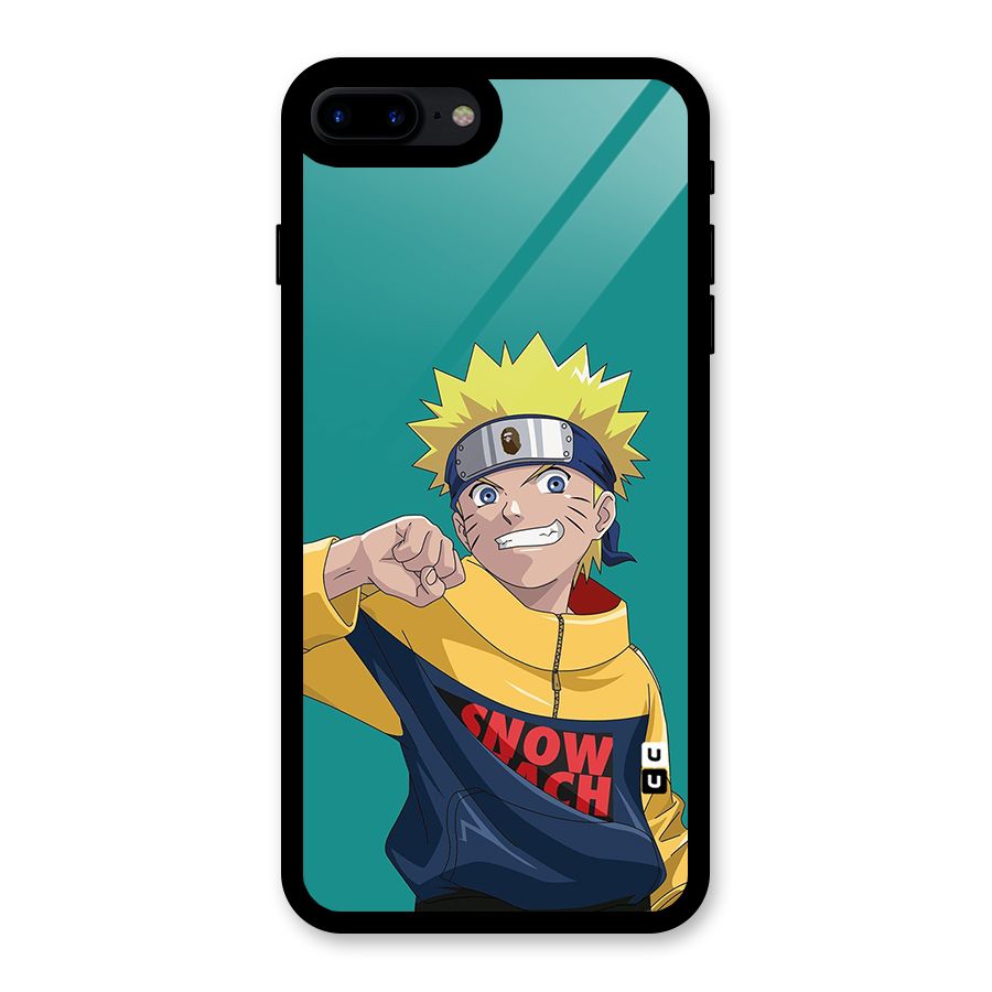 Naruto Snow Beach Art Glass Back Case for iPhone 7 Plus