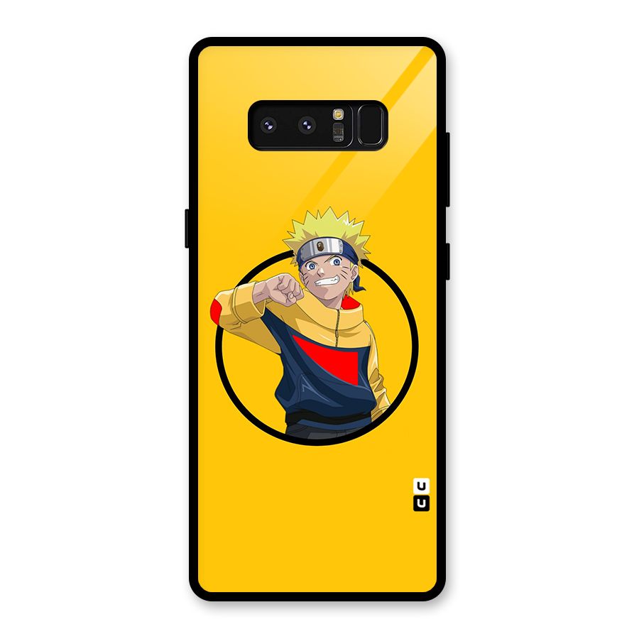 Naruto Sports Art Glass Back Case for Galaxy Note 8