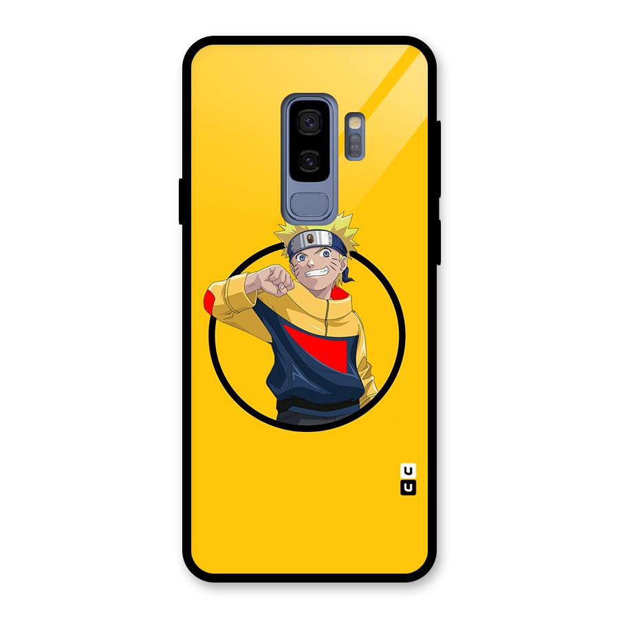 Naruto Sports Art Glass Back Case for Galaxy S9 Plus