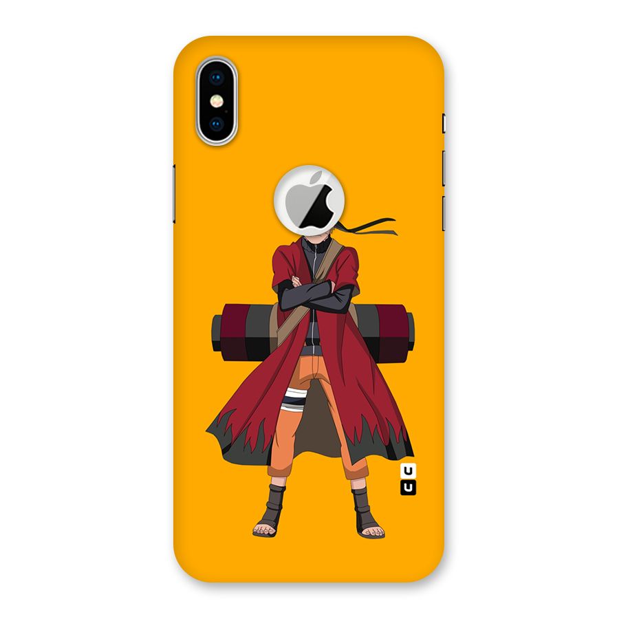Naruto Uzumaki Art Back Case for iPhone X Logo Cut