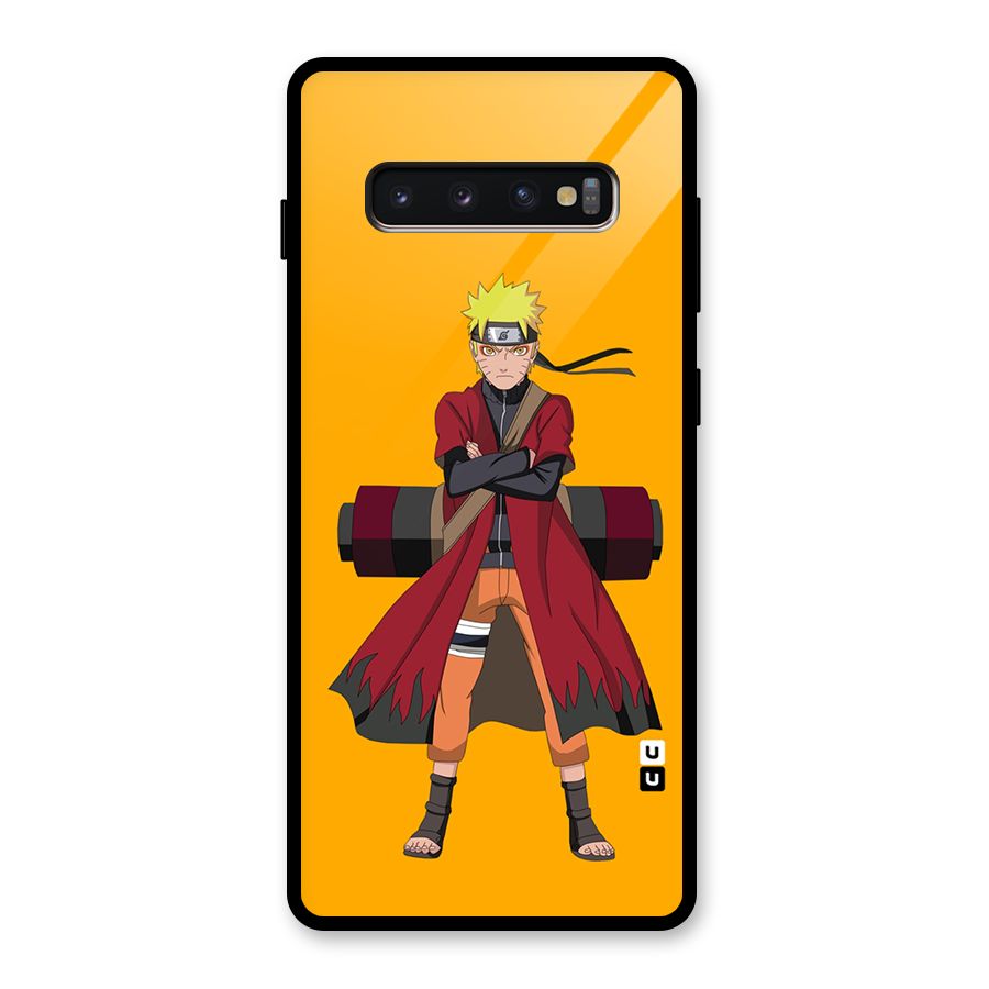 Naruto Uzumaki Art Glass Back Case for Galaxy S10 Plus