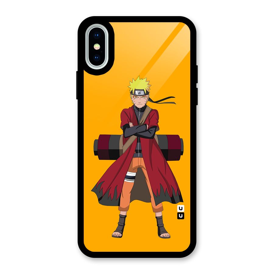 Naruto Uzumaki Art Glass Back Case for iPhone X